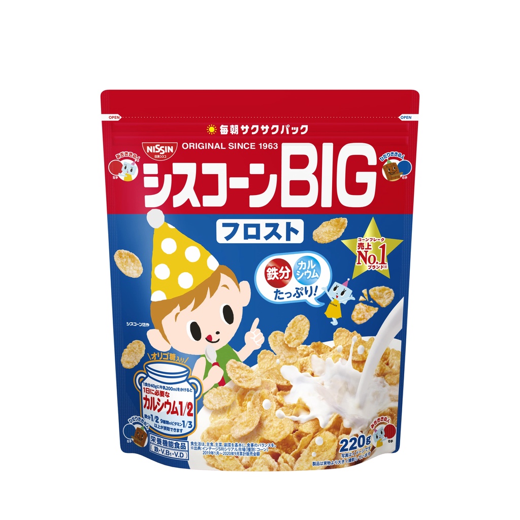 Thùng 6 gói ngũ cốc dinh dưỡng Nissin Ciscorn Big Frost 220g/gói