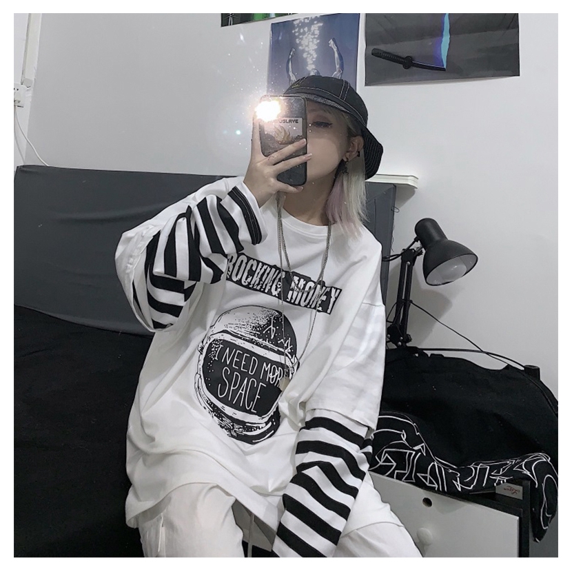 Áo Thun Tay Dài Phong Cách Hiphop Cá Tính Cho Nữ | BigBuy360 - bigbuy360.vn