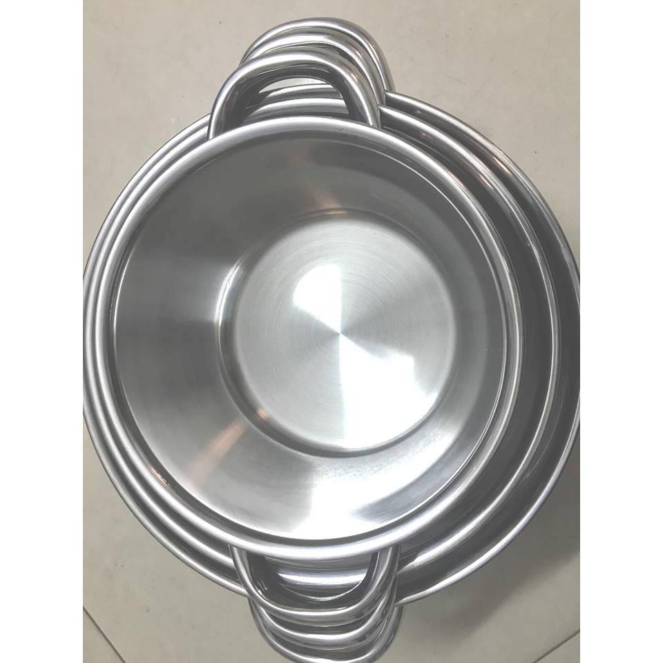 Bộ 3 Nồi Inox 3 Đáy Nắp INOX FIVESTAR CAO CẤP