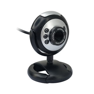 Webcam máy tính có đèn hỗ trợ ánh sáng, hình ảnh nét 480p, có thu âm