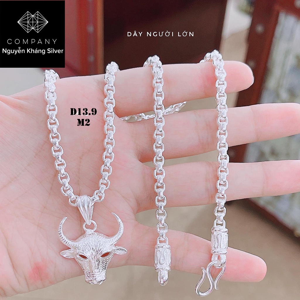 VỎNG CỔ NAM, MẶT DÂY CHUYỀN HÌNH ĐẦU TRÂU, BẠC TA, BẠC NGUYỄN KHÁNG