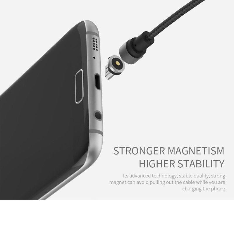 Cáp sạc Micro USB/Type-C/Lightning có từ tính sạc tốc độ cao cho iPhone/Android