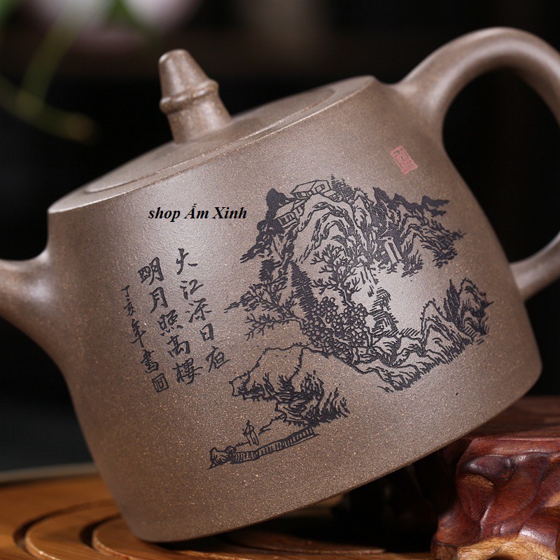 Ấm Tử Sa Nghi Hưng Hán Đạc 400 ml