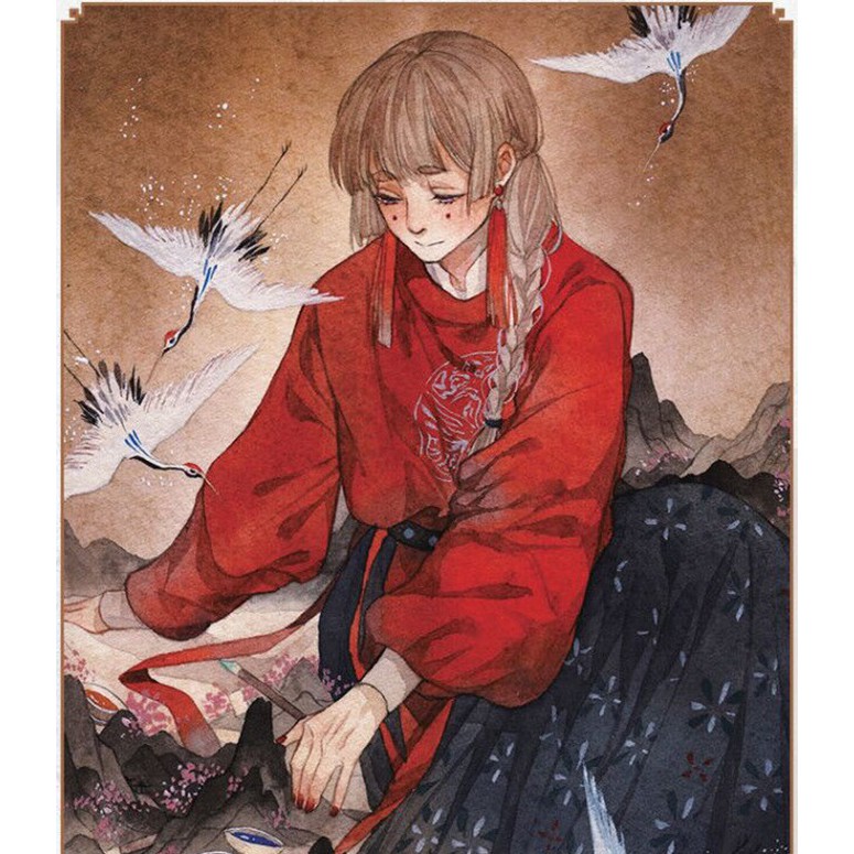 Hạc Hàm Tiên - Artbook hướng dẫn vẽ màu nước nhân vật nghệ thuật