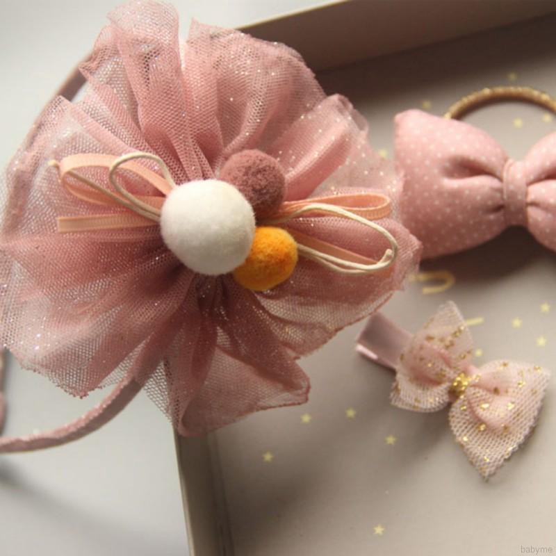 Bộ băng đô dây buộc tóc kẹp tóc xinh xắn cho bé gái