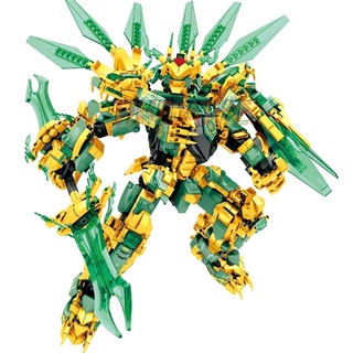Đồ chơi Lắp ráp Mô hình Ninjago 68215 1618pcs Warrior Mechanical Titans Mechas Battle Robot Dragons Season 14