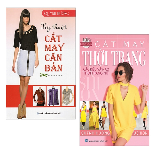 Sách - Bộ Sách Kỹ Thuật Cắt May Căn Bản +  Cắt May Thời Trang - Các Kiểu Váy, Áo, Thời Trang Nữ (Bộ 2 Cuốn)