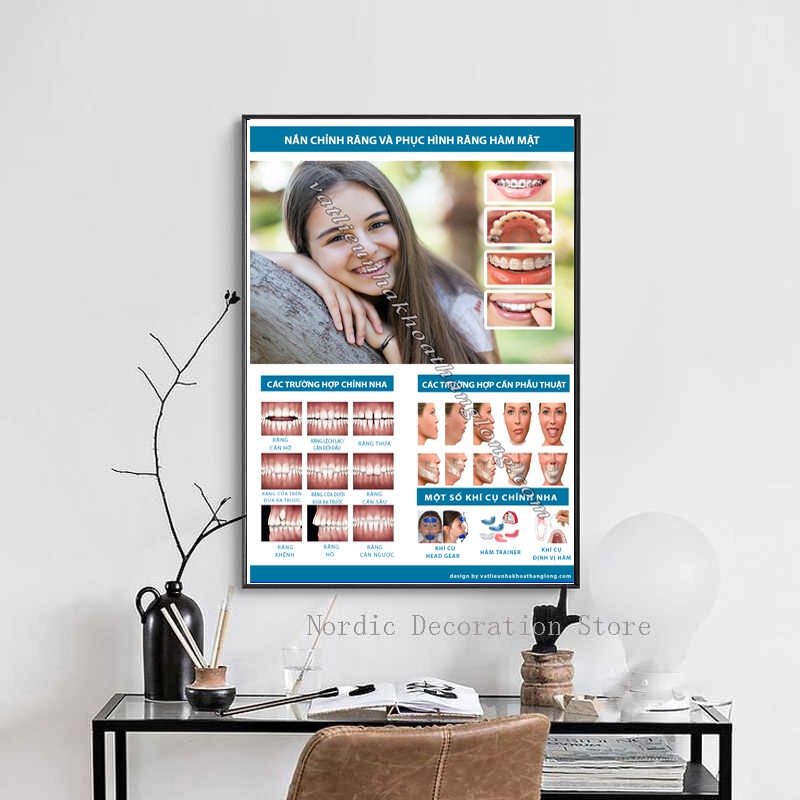 TRANH NHA KHOA " CHỈNH NHA, CHỈNH HÌNH RĂNG HÀM MẶT"