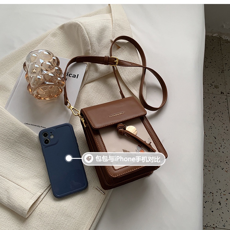 Túi Đeo Chéo Hình Vuông Nhỏ Đựng Điện Thoại Thời Trang Mùa Hè 2022 Cho Nữ