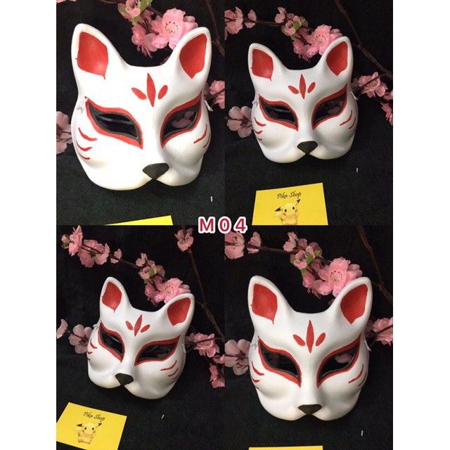  10 mẫu Kitsune mask bán chạy  - mặt nạ cáo cosplay  Q6 in 1