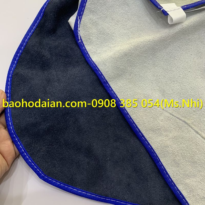 Tạp Dề Da Bò Dành Cho Thợ Hàn - Chống tia lửa, chịu nhiệt và chống nóng- Hình thật