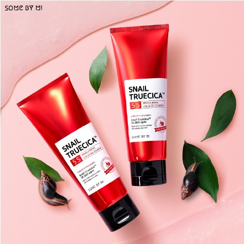 Sữa rửa mặt  dưỡng ẩm và phục hồi da SOME BY MI SNAIL TRUECICA MIRACLE REPAIR LOW pH GEL CLEANSER 100ml