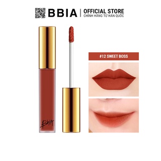 Son Kem Lì Bbia Last Velvet Lip Tint Version 3 - 12 Sweet Boss (Màu cam cháy) 5g - Bbia Official Store