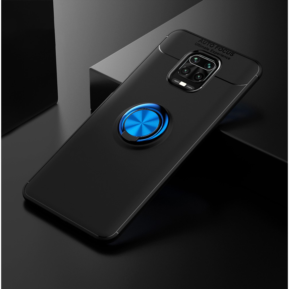 Ốp Điện Thoại Silicon Dẻo Kèm Giá Đỡ Nhẫn Từ Tính Gắn Xe Hơi Cho Xiaomi Redmi Note 9 8 7 6 Pro Max 9s 7s