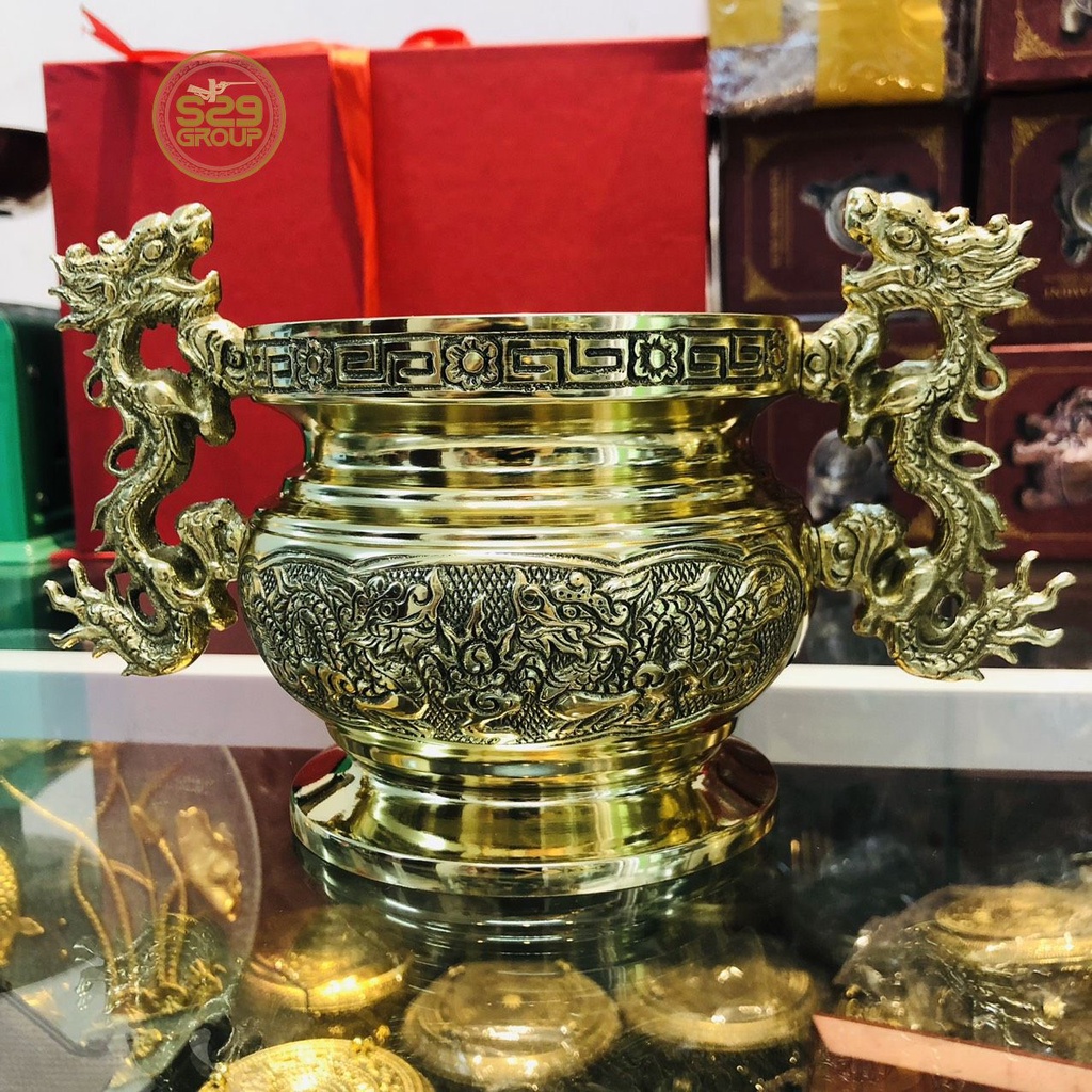 Lư hương đồng,bát nhang,bát hương thờ cúng đường kính 11cm,đồ thờ cúng bằng đồng cao cấp