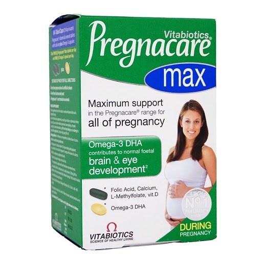 Vitamin bầu bổ sung dinh dưỡng cho bà bầu và mẹ sau sinh Pregnacare Max(84 Viên) , UK-Hàng Mới