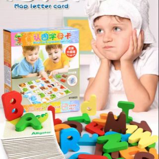 Bộ thẻ chữ cái ghép vần tiếng anh 3D