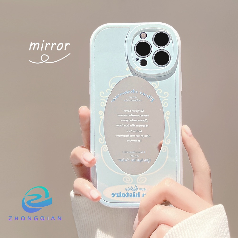 Ốp Điện Thoại Chống Sốc Tích Hợp Gương Trang Điểm Cho iPhone 11 12 13 Pro max mini XS max xr 7 8 se2020 plus