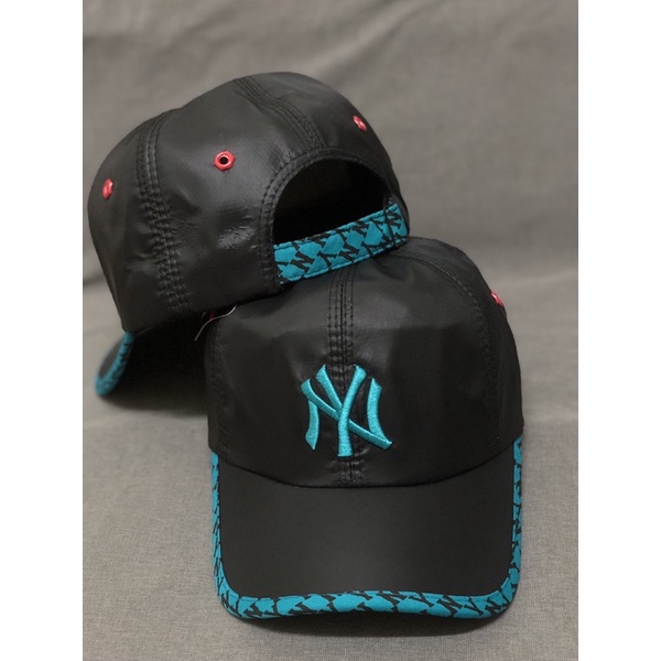 Nón kết lưỡi trai vải dù thêu ny viền ny xanh - Nón kết nam nữ