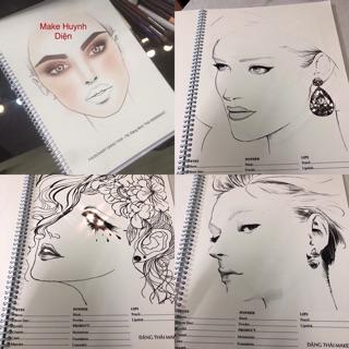 GIẤY VẼ MAKEUP - FACECHART FULLFACE