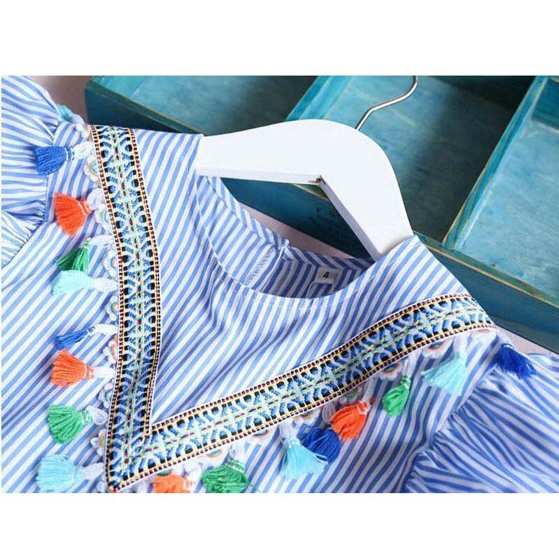 Đầm Chữ A Tay Cánh Tiên Dễ Thương Cho Bé 2-7 Tuổi