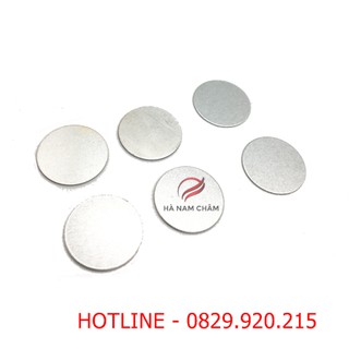 Nam châm 1 mặt kích thích phi 15mm dày 2mm -  kèm sắt
