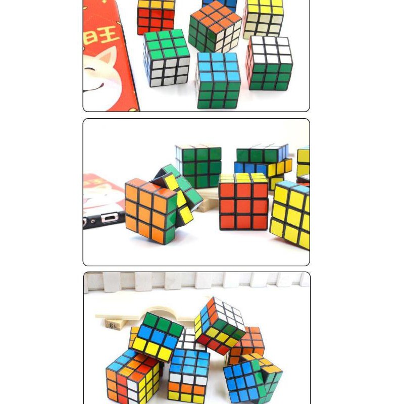 (hàng Bán Chạy) Khối Rubik Ma Thuật Mini 3cm Xếp Hình Kích Thích Trí Não