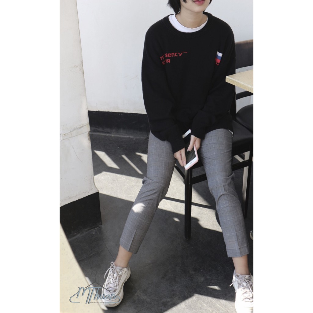 Quần Baggy Nữ Caro