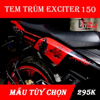 Tem Trùm Exciter 150 Samurai Đen Đỏ