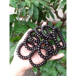 Combo 20 dây cột tóc lò xo màu đen (loại to 5cm)