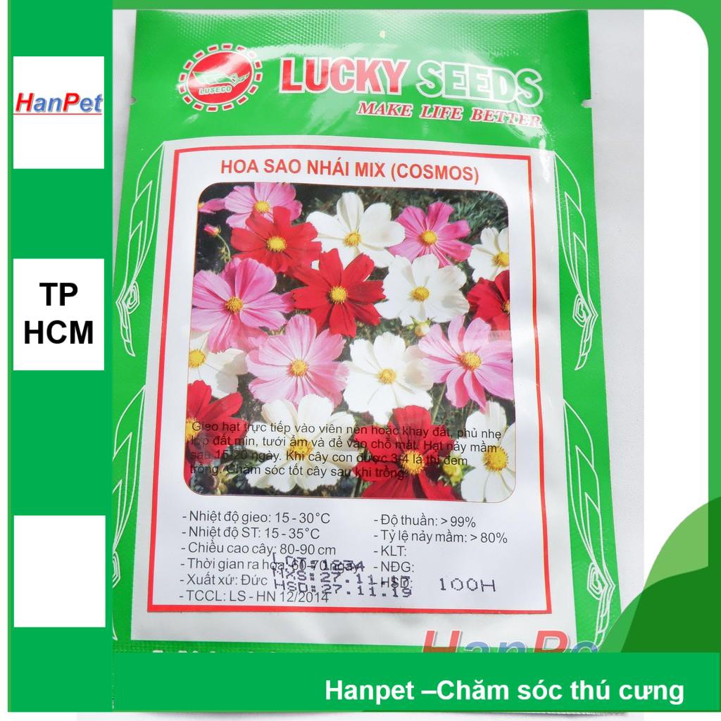 HCM-(HOA TRONG NHÀ) Hạt giống Hoa sao nhái (loại cánh mỏng nhiều màu) Combo 100 hạt phù hợp khí hậu nhiệt đới-