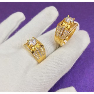 Nhẫn Nam Mạ Vàng 18K ( 01 Chiếc ) Mẫu N244 - Che khuyết điểm ngón tay - Bao Đổi Trả Trong 07 Ngày