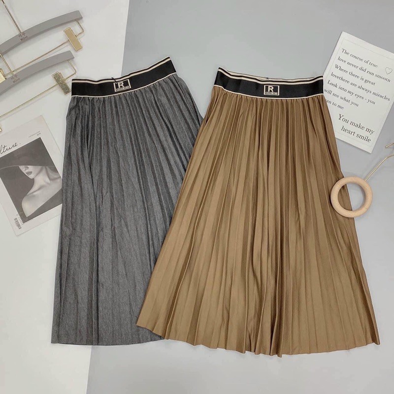 Chân váy dạ xếp ly cạp chữ cao cấp-ALISA | BigBuy360 - bigbuy360.vn