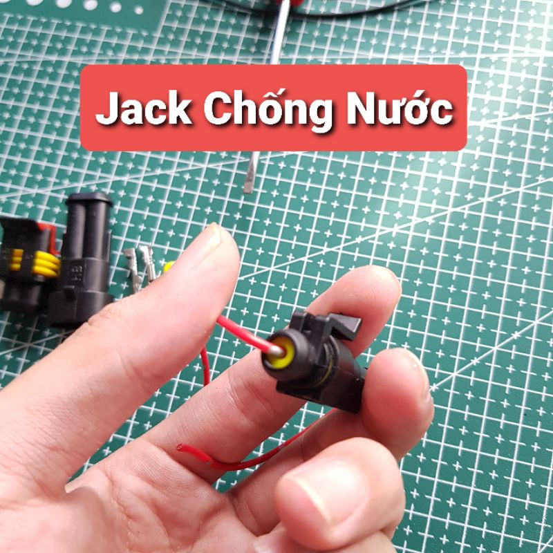 Jack Nối Chống Nước Dùng Cho Xe Máy, Xe Hơi , O Tô Waterproof Electric ConnectorCút Nối Tiện Dụng 1P 2P