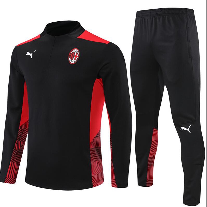 Áo Bóng Đá A + + + + Dây Kéo Nửa Thân AC milan 2022 / 23