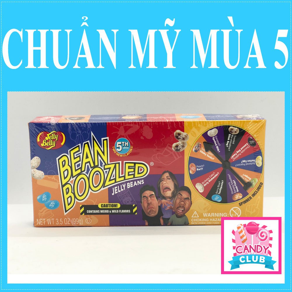 [CHUẨN MỸ 99G] Kẹo thối Bean Boozled Hộp lớn vòng xoay mùa 5 Nchất lượng nhất