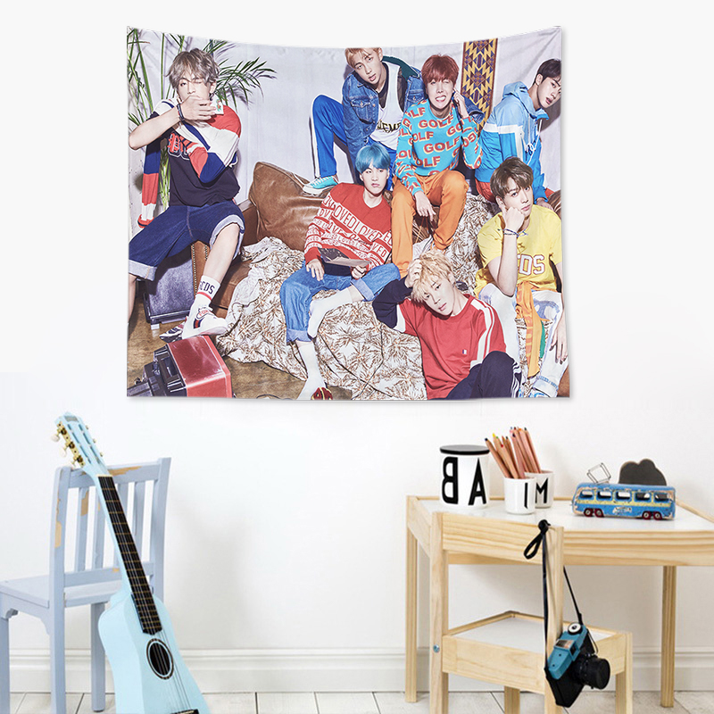 Tranh Vải Treo Tường Trang Trí In Hình Nhóm Nhạc BTS | BigBuy360 - bigbuy360.vn