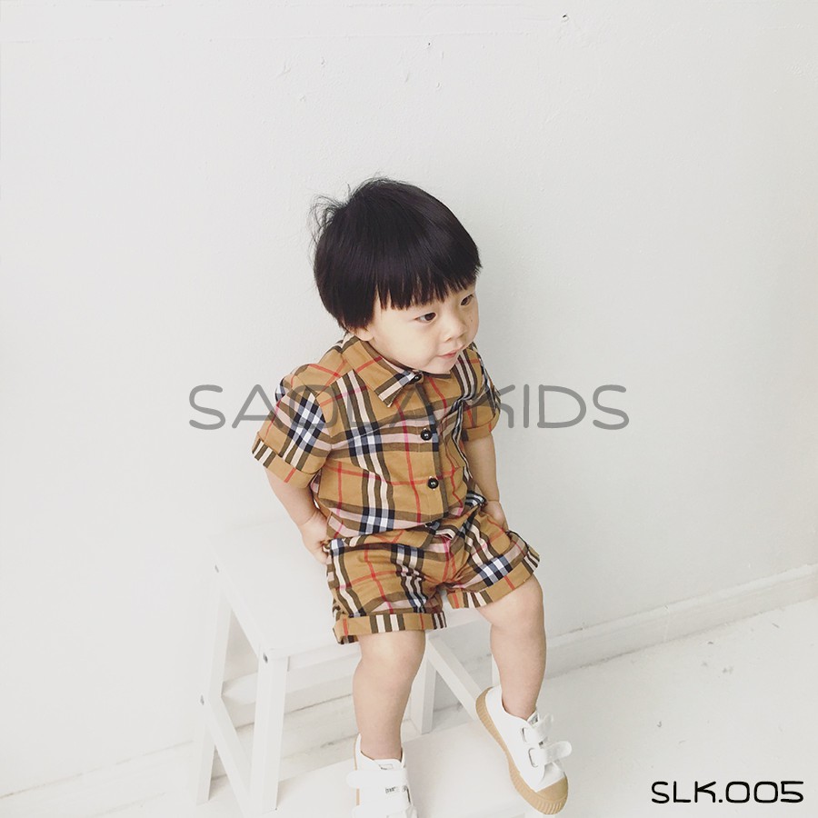 [Mã FAMAYFA2 giảm 10K đơn 50K] [FREE SHIP] 💖Bộ họa tiết kẻ BBR cho bé💖 - CHÍNH HÃNG SAOLA KIDS