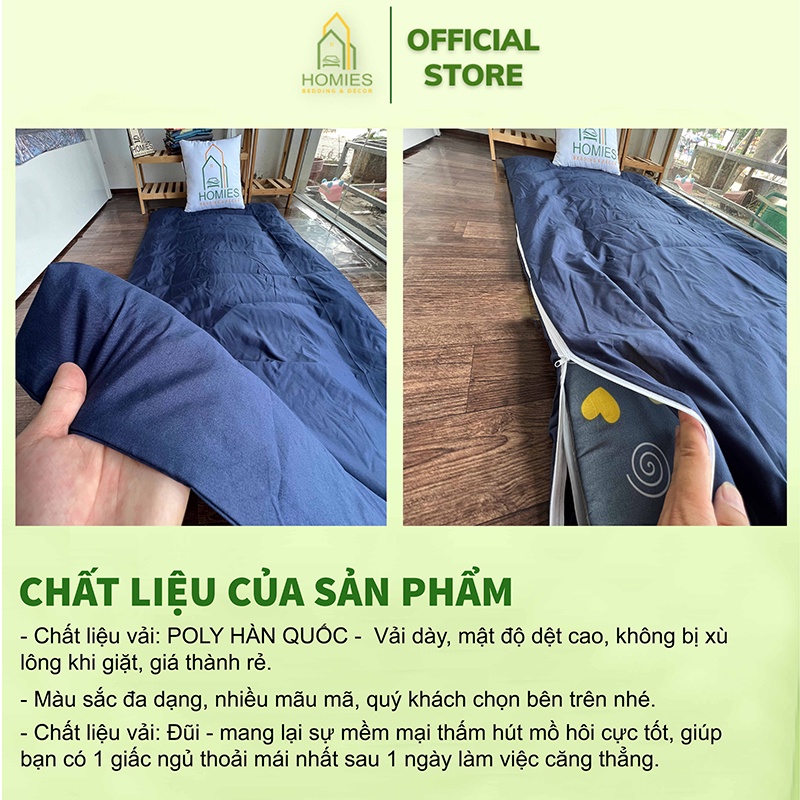 Vỏ Bọc Topper, Áo Bọc Nệm Topper 2 Mặt Có Khoá Kéo Vải Mềm Mát - Đủ Kích Thước