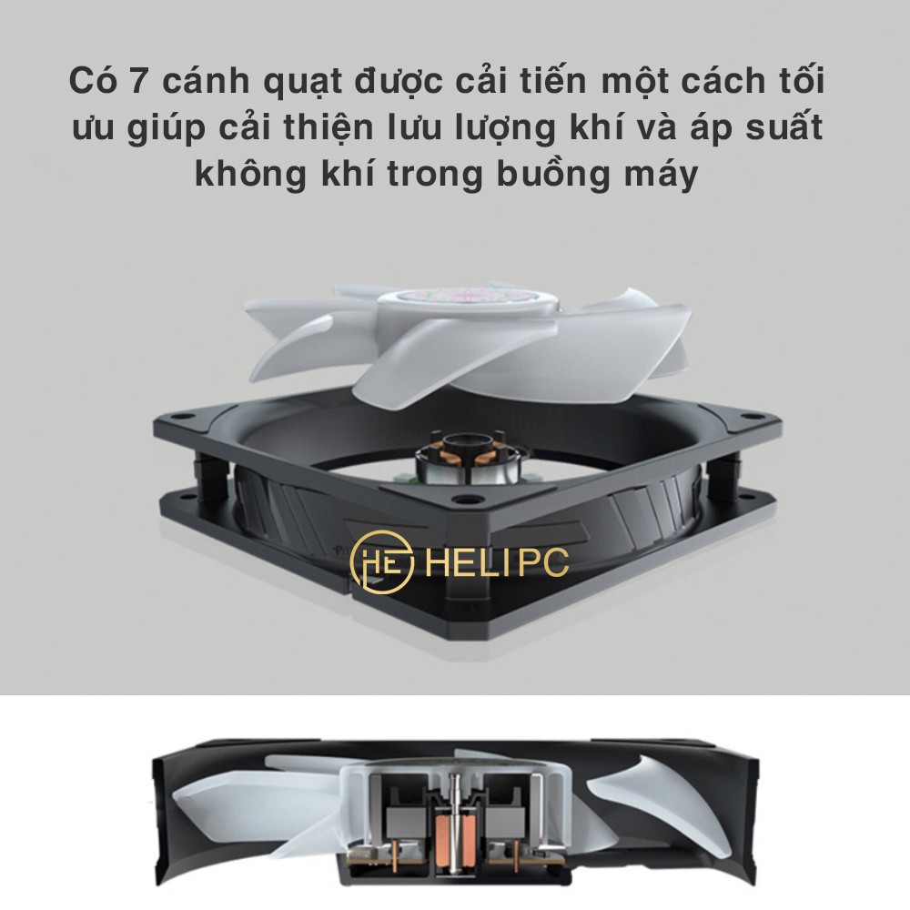 Quạt tản nhiệt Cooler Master SickleFlow 120 RGB - Quạt Fan Case SickleFlow 12cm