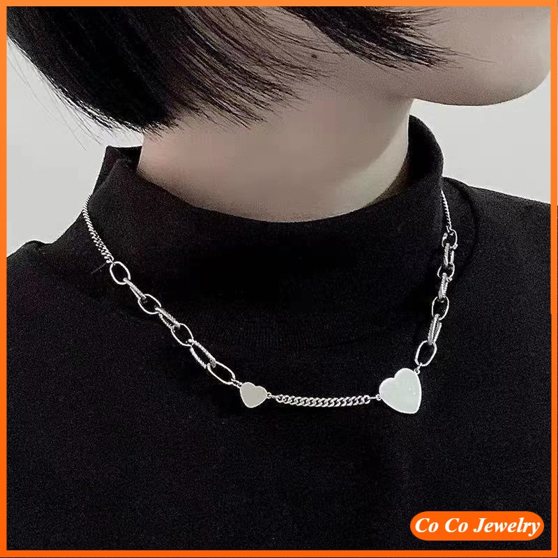 Vòng cổ Mặt Hình Trái Tim Phong Cách Cổ Điển Kiểu Dáng Mới Lạ Dành Cho Nữ