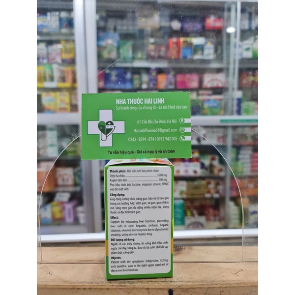 Viên uống giải độc gan Diệp hạ châu Kingphar⚡Tặng quà⚡Hộp 40 viên giúp đẹp da tăng cường giải độc gan