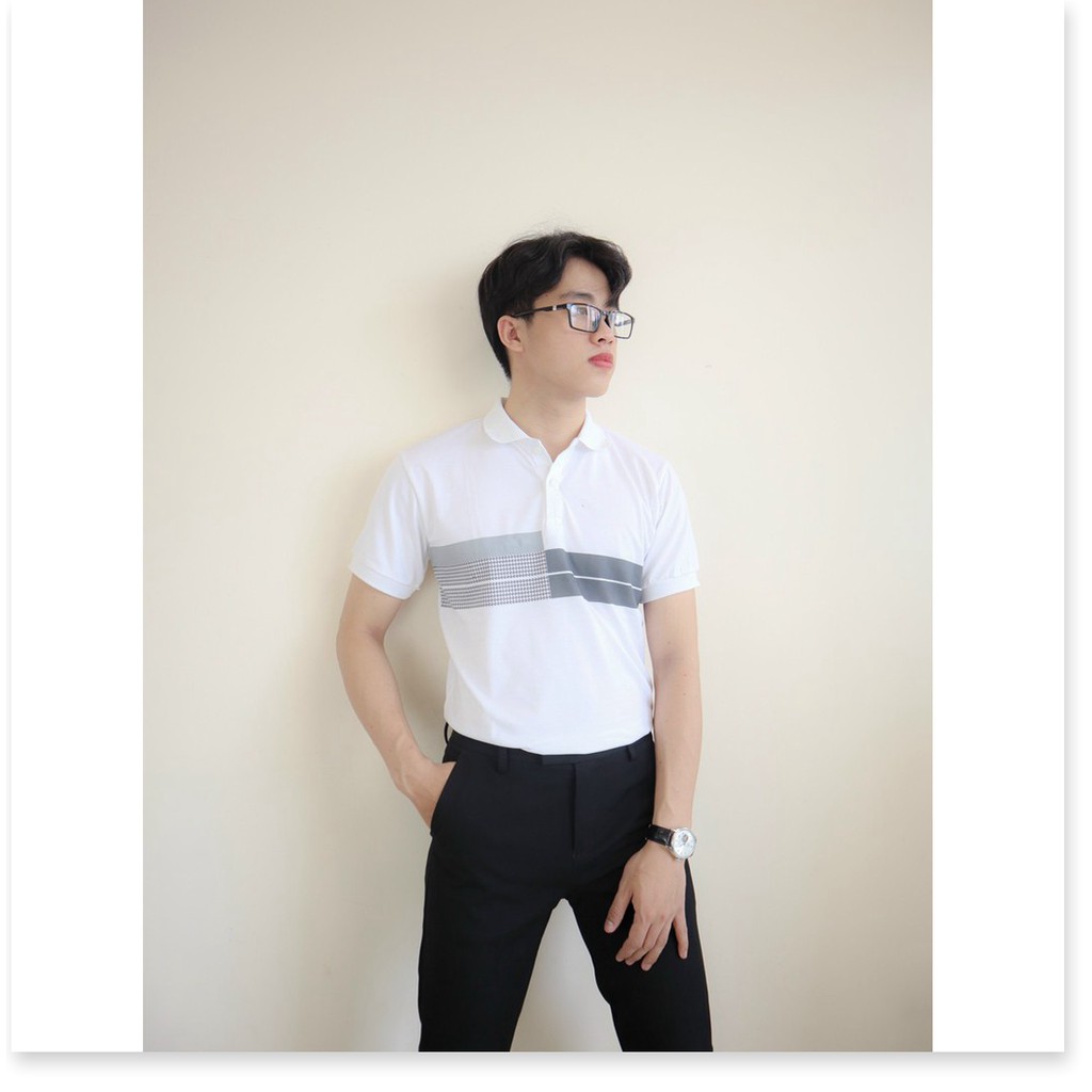 Áo thun cổ trụ ngắn tay tôn dáng chuẩn body KME FASHION