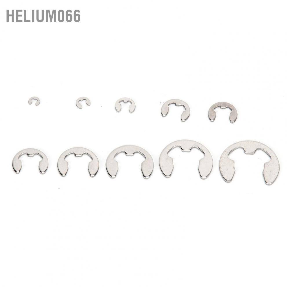 E-Clip Set 120 Vòng Kẹp Hình Chữ E Bằng Thép Không Gỉ 1.5mm‐10mm Helium066