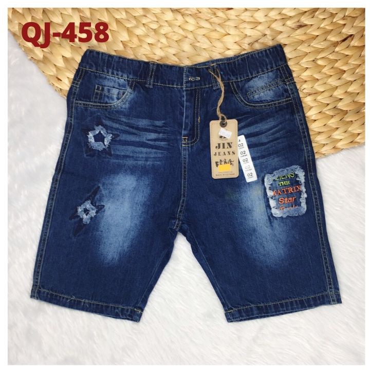 Quần Jean bé trai size đại 33-56kg. Chất liệu jean lưng thun co giãn thoải mái - thích hợp cho bé mũm mĩm - Tomchuakids