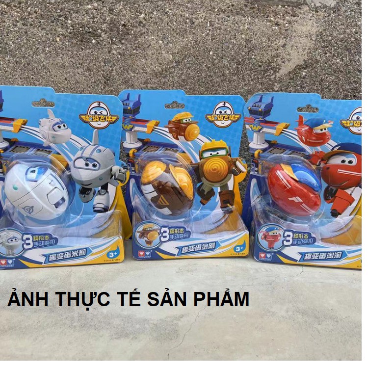 Đồ chơi trứng biến hình super wings đồ chơi trẻ em Jett, Paul, Mirra, Dizzy, Albert , Chase, Flip, Donnie, Astra, Todd