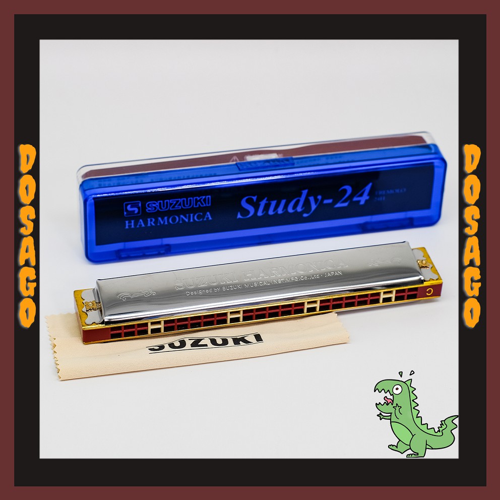Chính hãng - kèn Harmonica Suzuki model Study 24 , W-24 , 1072C , EZR-20 , W-20C