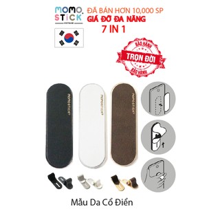 Giá đỡ điện thoại Momostick.Miếng dán momo stick chất liệu da