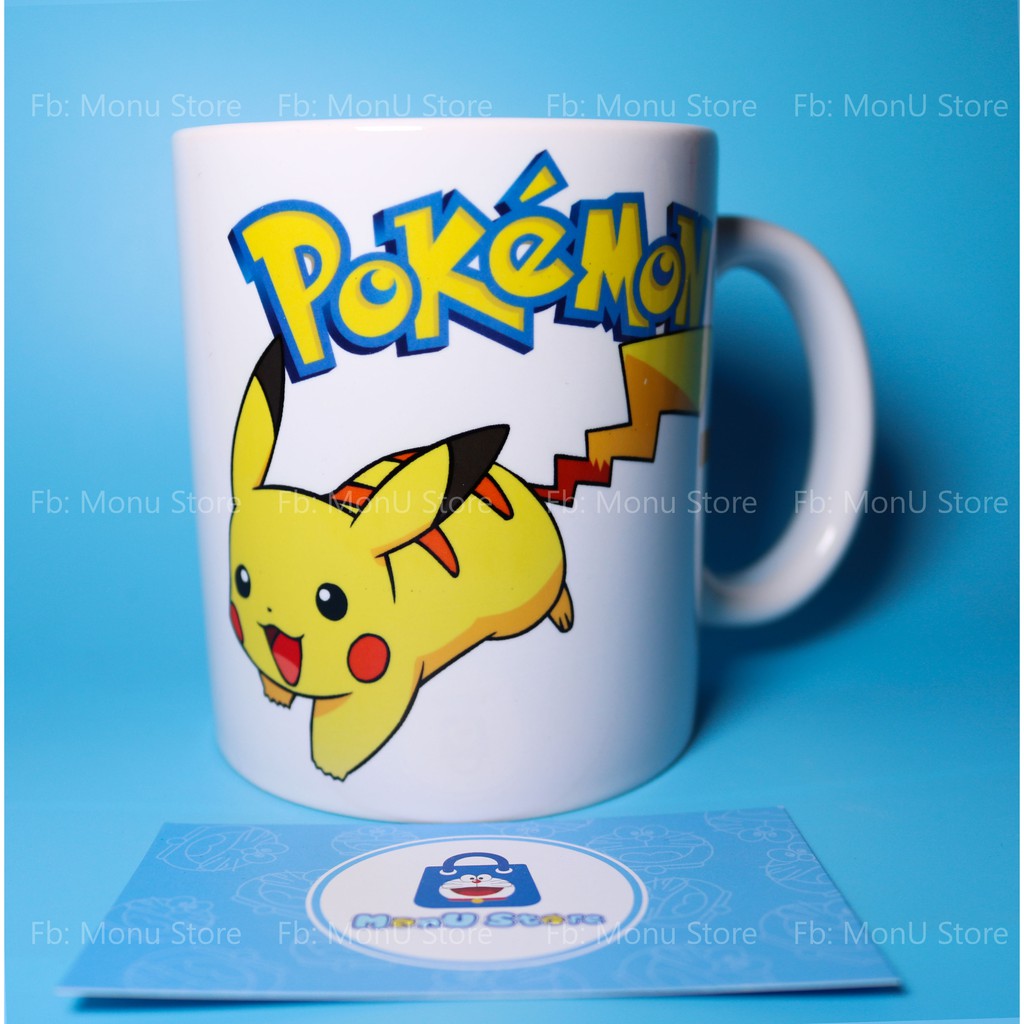 Ly sứ hoạt hình PIKACHU dễ thương cute (ly thường, ly huyền ảo)