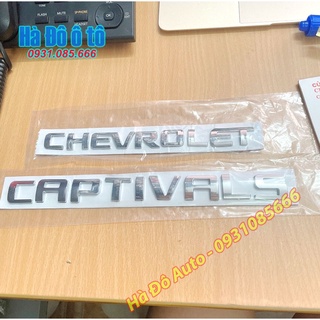Chữ Nổi Chevrolet Captiva - Chữ Nổi Chevrolet - Chữ Nổi Captiva - Tem Chữ Chevrolet - Tem Chữ Captiva Dán Đuôi Xe
